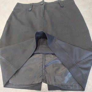 SUZY SHIER Women's Black Lined Pencil Skirt w/Belt Loops/Front Zipper - Sz 9/10